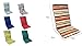 COJIN Silla Jardin Respaldo MULTIPOSICION Tumbona (Lote 2 Unidades) (Rayas Marron)