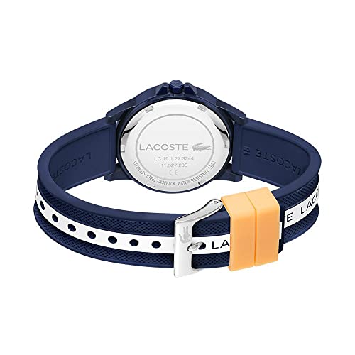 Image of Lacoste Rider Unisex Quartz Plastic and Silicone Strap Watch, Color: Red (Model: 2030047)