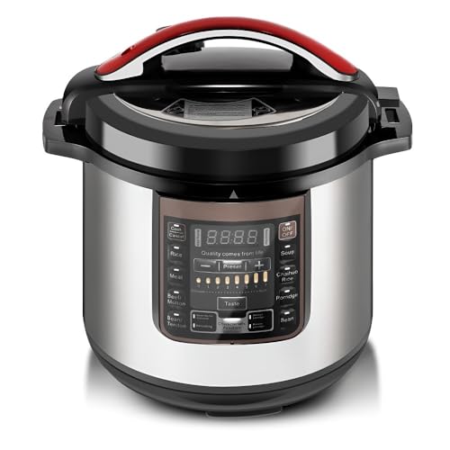 Olla A Presión Eléctrica De 12 L, Multifuncional For Arroz Y Guisos, Con Tapa Abierta, Ideal For Cocina Doméstica, Temporizador Programable, 2 En 1: Olla A Presión Y Arrocera