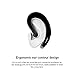 LISN Wireless Single Ear Bluetooth Headset with Mic, Ultra-Light Painless Bluetooth Earpiece 8-10 Hrs Playtime for Cell Phone (Black)
