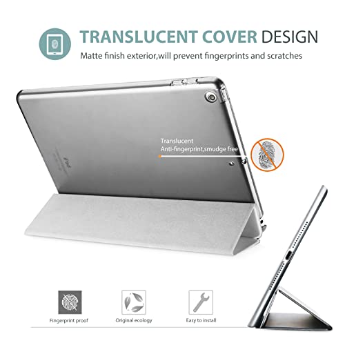 Image of ProCase Smart Case for iPad 9.7 Inch iPad 6th /5th Generation 2018 2017(Model: A1893 A1954 A1822 A1823), Ultra Slim Lightweight Stand Cover with Translucent Frosted Back -White