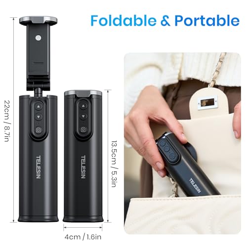 Mini perche à selfie rotative et support multifonction de voyage pour avion