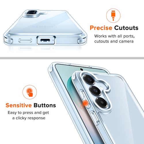 Image of ivoler 3-in-1 Case for Samsung Galaxy S26 6.3 inch, Clear