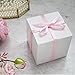 GEFTOL Small White Gift Box - 50 Pack, 4x4x4 inches, Fold & Assemble Paper Box for Bridesmaids, Proposals, Birthdays, Christmas (White)