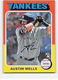 2024 Topps Heritage #442 Austin Wells RC Rookie New York Yankees MLB Baseball Base Trading Card