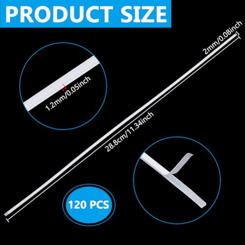 BENECREAT 120 Stück 28.8cm Selbstklebende Klebestreifen 2mm Breite Streifen Aus Heißschmelzharz Thermoklebestreifen Für Buchbindereparatur Heißschmelzbindemaschine 1.2mm Dick