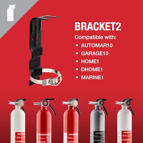 First Alert BRACKET2 Replacement Fire Extinguisher Bracket,Black - image 3
