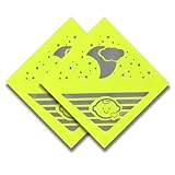 AEIOPRS Riflettore per carrozzina universale con velcro ideale per carrozzine biciclette rimorchi ecc