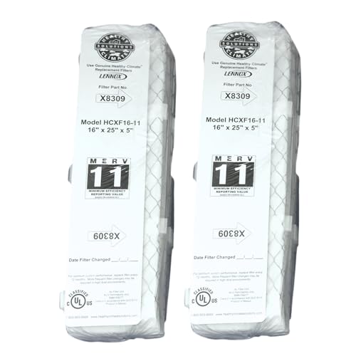 Lennox X8309 Expandable Replacement Filter - 16x25x5(2 Pack)
