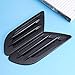 Car Decorative Side Vent Air Flow Plastic Sticker (Black)