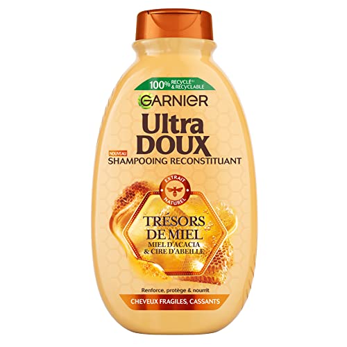 Garnier Ultra Doux - Shampoing Protecteur Trésor de Miel, 300 ml