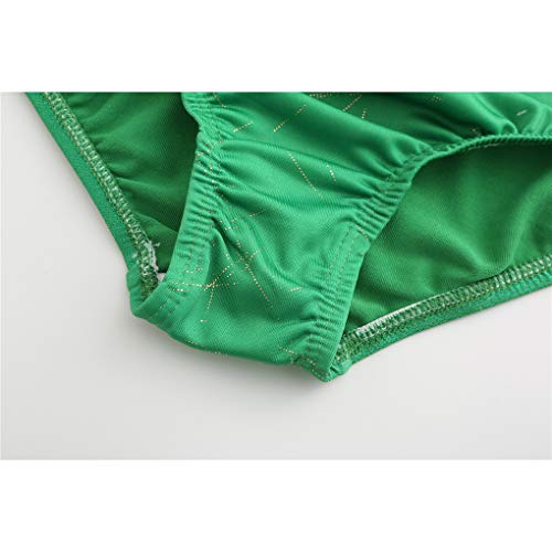 Image of Girls Gymnastic Leotards Sleeveless Gradient Color Spark Splash Dance Bodysuit