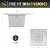 42 Inch Outdoor Propane Fire Pit, 50,000 BTU Gas Fire Pit Table with Lid, Wind Guard, Cover, and Glass Stones, Brown Squre Rattan Gas Firepit Table for Patio, Terrace, Garden, CSA Certification