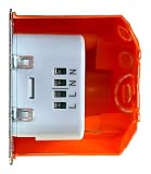 Adapter USB podtynkowy 12W | do ciągłego zasilania tabletów i urządzeń USB | Ładowarka kompatybilna z Samsung Tab, Lenovo Tab, iPad i wieloma innymi tabletami | w zestawie kabel USB