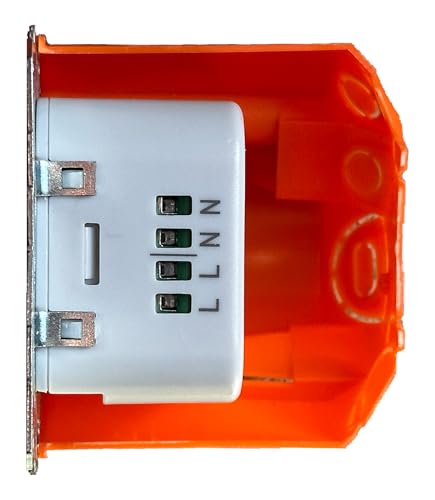 USB-Unterputz Netzteil 20W | zur dauerhaften Stromversorgung von Tablets & USB-Geräten | Ladegerät kompatibel mit Samsung Tab, Lenovo Tab und vielen weiteren Tablets und iPads | inklusive USB-Kabel