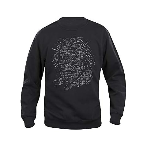 4LB3RT Sweatshirt - Albert Einstein - Science - Black - High res Print Cover