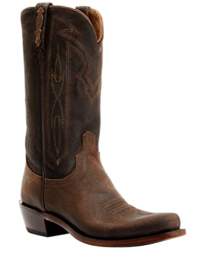 Lucchese Men's Brazos Western Boot Brown 10.5 D