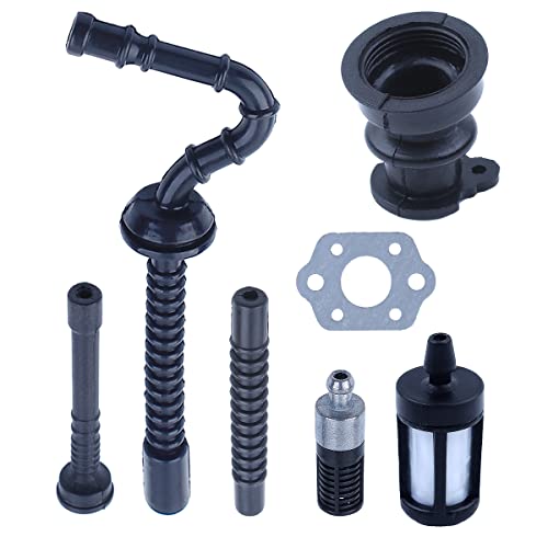 Image of 1X Intake Manifold Fuel Oil Filter Impulse Line Kit For Stihl MS250 025 023 021, Intake Manifold, Fuel Filter, Fuel Line, Oil Filter, Oil Line, Impulse Line, Carburetor Gasket