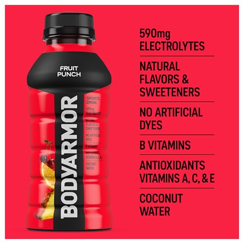 BODYARMOR Sports Drink Sports Beverage, Fruit Punch, 12 Fl Oz (Pack of 8) image 7