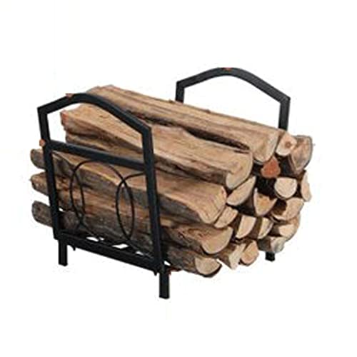 Support de stockage de bûches robuste avec structure en métal traité - 2