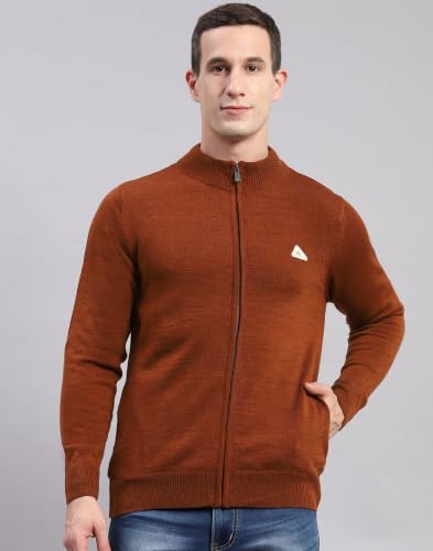 Image of Monte Carlo Men Regular Fit Full Sleeve Solid T Neck Winter Pullover (Pack of 1)