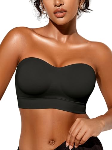 Image of Strapless Bras for Women Bandeau Wireless Tube Top Bralette - S-XL