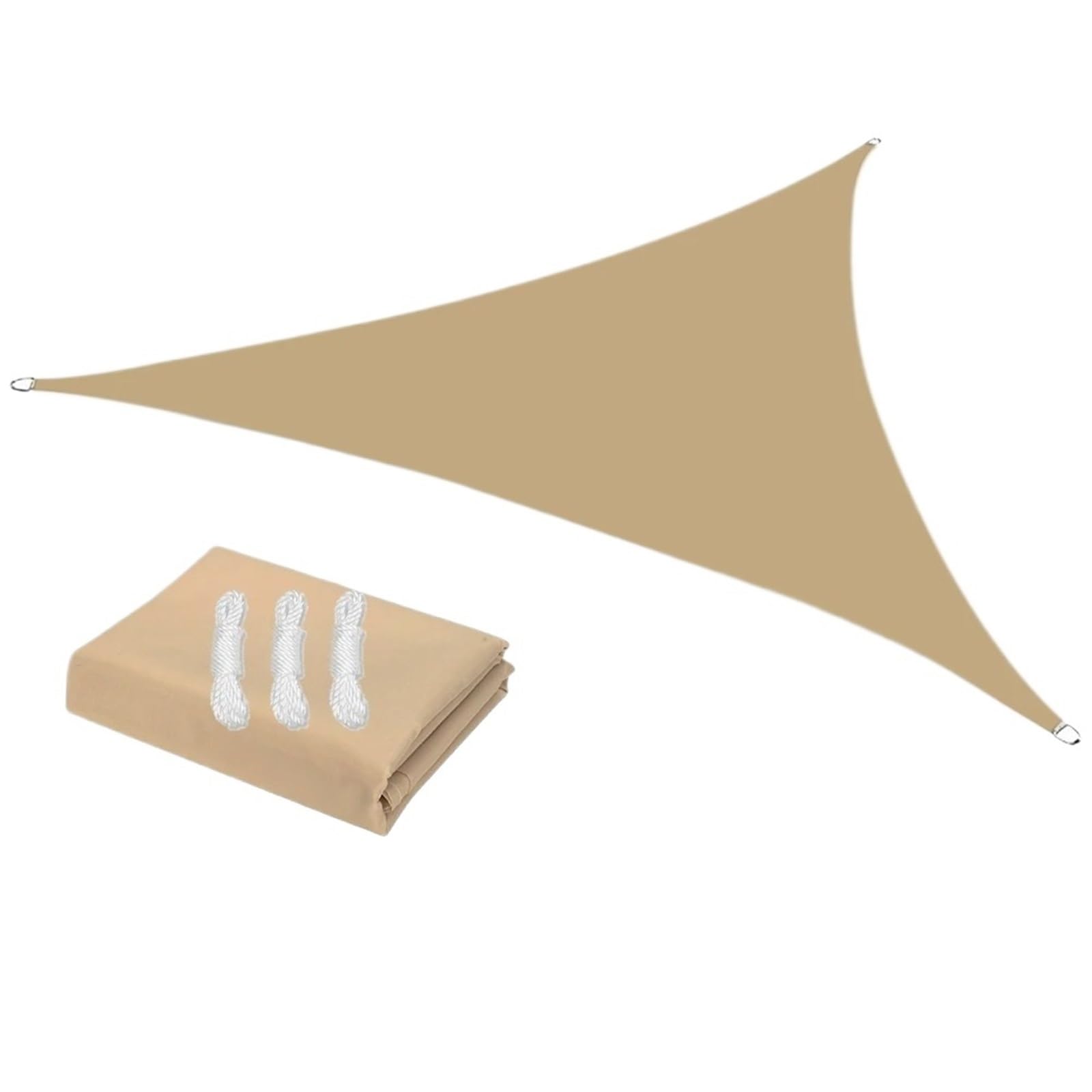 Voile D'Ombrage Triangulaire Voile d'ombrage Triangulaire imperméable et Anti-UV for terrasse, Jardin, Camping, Tente(Yellow,3.6X3.6X3.6M)