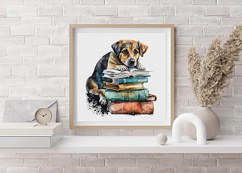 Image of Moohue Stamped Cross Stitch Kits for Adults Beginners Animal Dog Counted Cross Stitch Kits for Adults Advanced 14 Count (Animal 7)