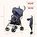 Dream On Me Vista Moonwalk Baby Stroller in Blue, Lightweight Infant Stroller with Compact Fold, Multi-Position Recline Umbrella Stroller with Canopy, Extra Large Storage and Cup Holder