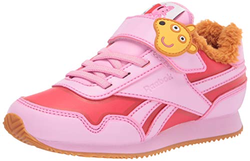 Reebok Classic Jogger 3.0 Sneaker, Peppa Pig Pink/Electric Crimson Red, 11.5 US Unisex Little Kid