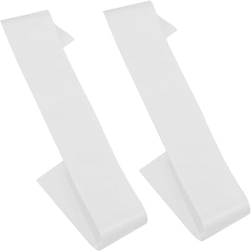 Blank Satin Sashes Penta Angel 2Pcs Plain Pageant Decorate Sashes for Graduation Birthday Bridal Shower Wedding Party DIY Supplies White