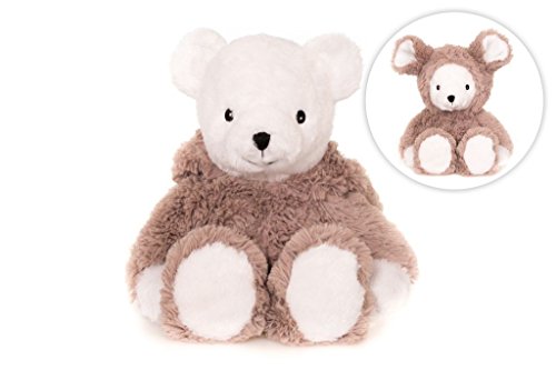 Habibi Plush Peluche thermique souris-ours 2 en 1 micro-ondable