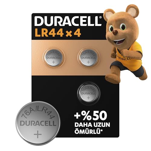 LR44 Alkalin Özel Pil (4'li paket) 1,5V (A76) | +%50 Daha Uzun Ömür; Dijital Termometrelerde, Hesap Makinelerinde, Güvenlik Sistemi Panolarında Kullanım