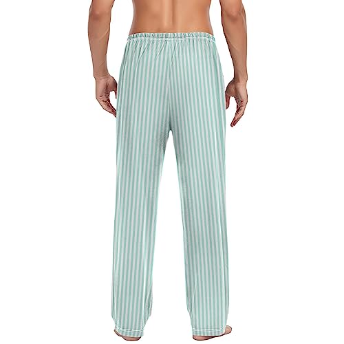 linqin Men's Pajama Pant Kawaii Cute Cats Cartoon Striped Dots Comfy Soft Lounge Sleep Pants Pajama Bottoms2
