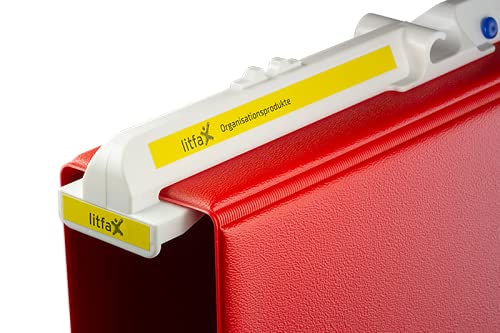 Abwaschbare Hängeordner Pendelordner Kreditordner Ringbuch Rückenbreite 60 mm rot (10 Stück)
