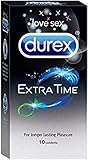 Preservativos Durex, tiempo extra – Paquete de 10 preservativos individuales
