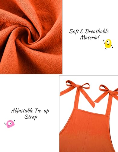 Image of Girls Romper Sleeveless Adjustable Tie-Up Strap Short Jumpsuits Summer Clothes with Pocket 5-12 years