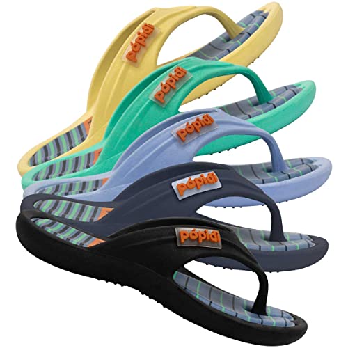 Chinelo Listrado Infantil N° 25 Ao 32 Menino Masculino 12.98 (Preto, br_footwear_size_system, little