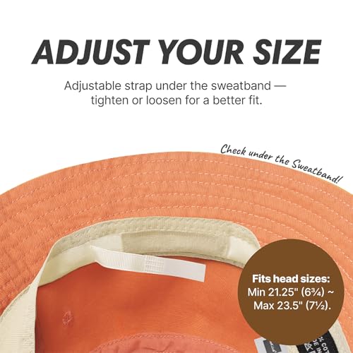 Image of Hot Summer Bucket Hat Trendy Cotton Sun Cap for Beach Golf Fishing | Breathable cotton, fun outdoor vacation style, packable boonie design for men and women
