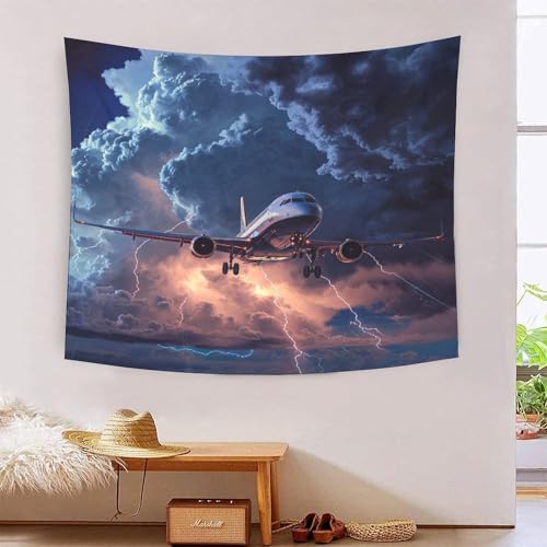 Tapisserie murale tissu Le guerrier 3D VZOMANLEX pour décoration salon et chambre