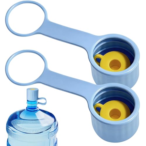 Lot de 2 bouchons pour bonbonnes d'eau de 5 gallons (environ 19 litres), couvercles de rechange en silicone réutilisables et étanches, bouchons anti-poussière pour bouteilles à