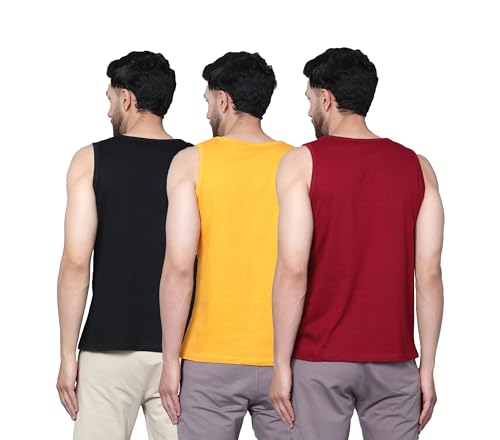Image of Designer Men Vest Versatile Cotton Sando /Baniyan /Ganji for Boys - Perfect for Gym Workouts, Vacations, and Beaches