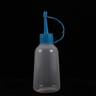 Needle Tip Glue Bottle Applicator, Plastic Liquid Dropper Bottles, Plastic Squeeze Bottle With Tip Cap, Honey Storage Sauces Container(blue)