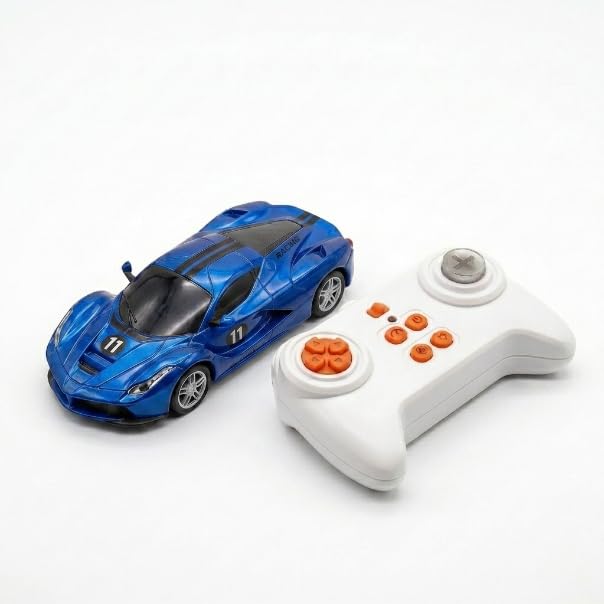 Mini RC Car 1:64 Scale Remote Control Car for Kids, App Controlled Electric Racing Toy with LED Lights, Rechargeable Battery, 2.4GHz Control System, Birthday Gift for Boys & Girls (Blue)-image-27