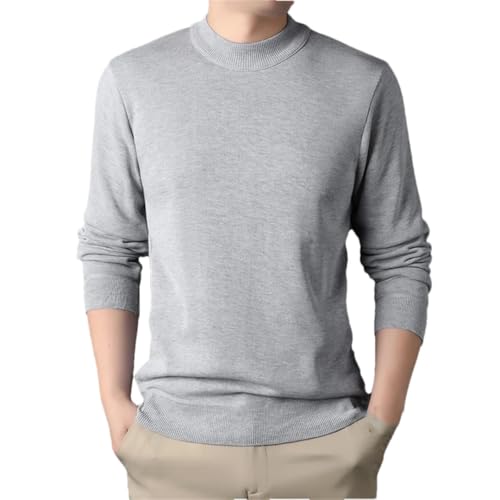 Men's Round Neck Casual Sweater Sweater Solid Color Pullover Slim Knit Sweater Jumper4