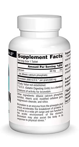 Source Naturals Bromelain 500Mg Proteolytic Enzyme Supplement - 120 Tablets #TOP2