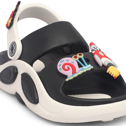 Image of Kids Cartoon Character Sports Sandals Lightweight Soft Sole Slip-On Sandals with Adjustable Back Strap for Boys & Girls