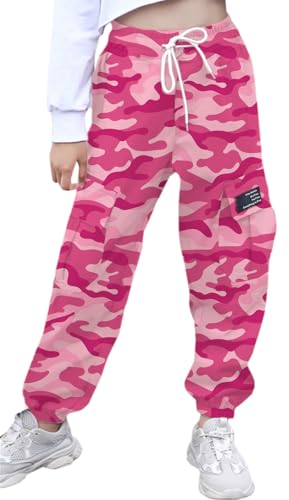 Image of SANGTREE Girls & Womens Printing Cargo Jogger Pants,6 Years - Women 2XL