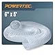 PowerTec 70239 PVC-Holzbearbeitungs- und Ladensauger, 15,2 cm x 1,5 m, 15,2 cm x 1,5 m, flexibler transparenter Vue-Schlauch, 15,2 cm x 1,5 m