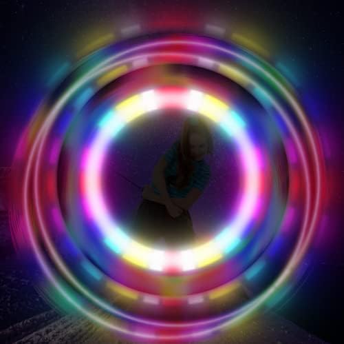 POI Balls Glow Toys USB Rechargeable with 20 Vibrant Color Rave Light Modes and Flashing Patterns Durable Soft-Core LED Poi Balls Added Optic Fiber Light Poi Or Added via Others by Yourself